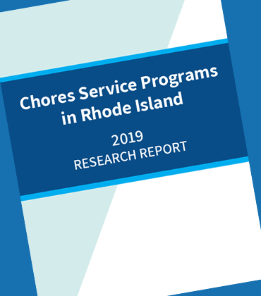 Cover of Chores Service Programs in Rhode Island, 2019 Report.