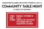 Community Table Night.