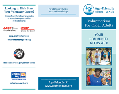 image of Volunteerism for Older Adults brochure
