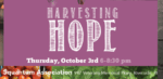 Harvesting Hope event page.